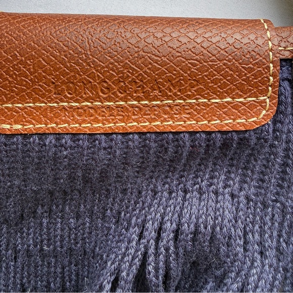 Longchamp Le Pliage Filet Mesh Bag - Navy Large Excellent Condition - Picture 9 of 10